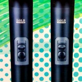 Microfone Duplo bastão Sem Fio GOLD UHF-113  - Foto 1