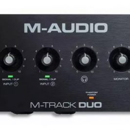 Placa de Audio Interface Gravação M-audio M-track duo 2 canais - Foto 1