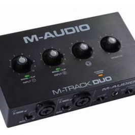 Placa de Audio Interface Gravação M-audio M-track duo 2 canais - Foto 2