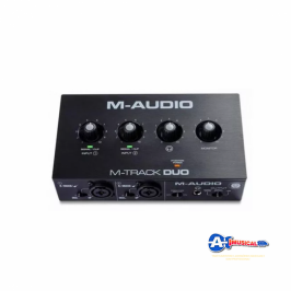 Placa de Audio Interface Gravação M-audio M-track duo 2 canais