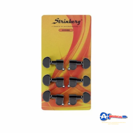 Tarraxa para violão aço Strinberg AM02BK 6pçs