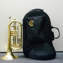 Trombonito Sib Dourado Trombone de marcha - Foto 5