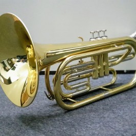 Trombonito Sib Dourado Trombone de marcha - Foto 6