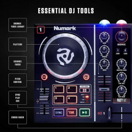 Controlador Mixer Dj Numark Party Mix Controladora Midi - Foto 1