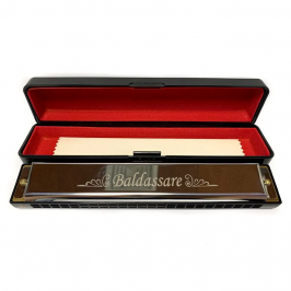 Gaita de Boca Cromatica 24 h Harmonica Baldassare H24c - Foto 3