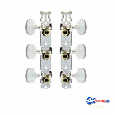 Detalhes do produto Tarraxa para violão aço Strinberg AM07CR 6pçs