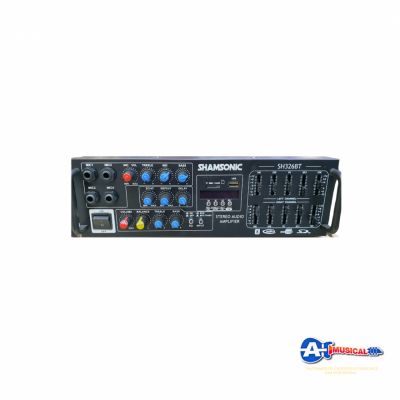 Detalhes do produto Amplificador Potencia som ambiente SH326 USB Bluetooth 