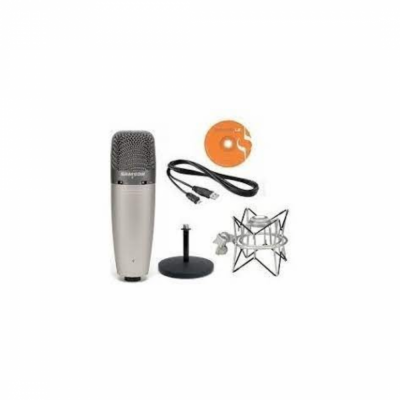 Detalhes do produto Microfone Studio SAMSON C03 U KIT CONDENSADOR