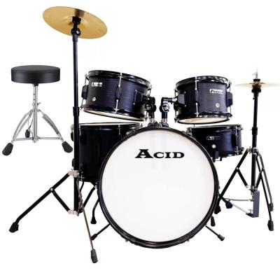 Bateria Acid 5 Pçs Cx-007 Negro Flameado 