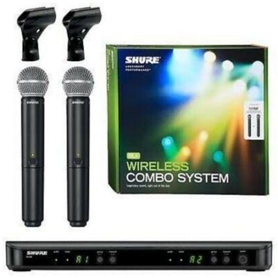 Microfone Shure duplo s/ fio Blx/SM58