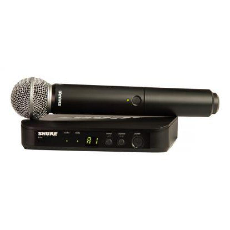 Microfone Sem fio Shure Blx24/ Sm58- J10