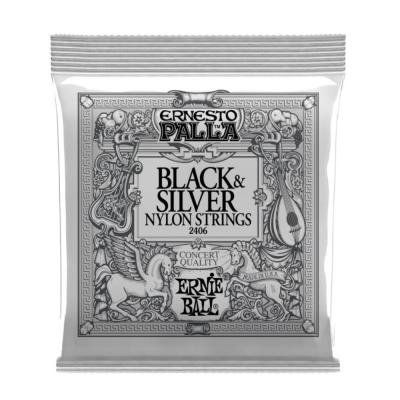 Encord. Violão Nilon Ernieball 2406 Black & Silver Ernesto Palla