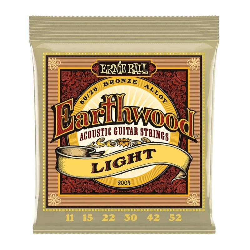 Encord. Violão Aço Ernieball Earthwood Extra Light 2406 Black & Silver Ernesto Palla