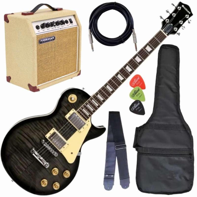 Kit Guitarra Suzuki Lespol+Cubo+Capa+Cabo+Correia+Palhetas
