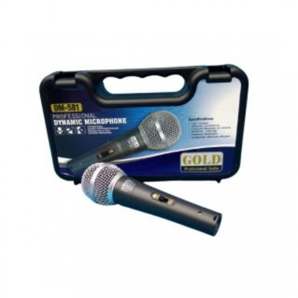 Microfone Gold DM581 Dinamico