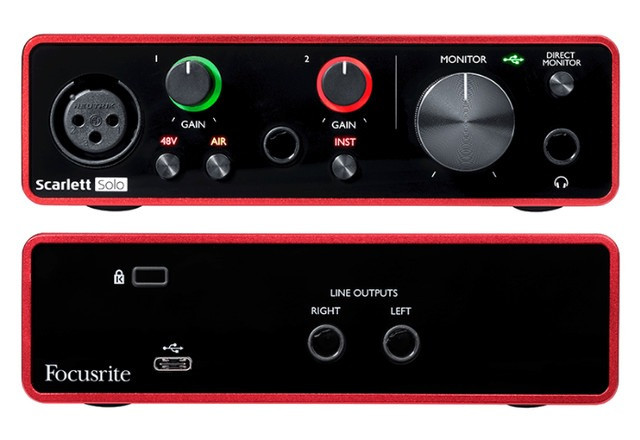 Interface Audio Focusrite Scarlett Solo 3º geração