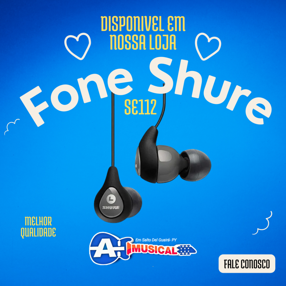 Fone De Ouvido Shure In Ear Se112 Gr- Gray