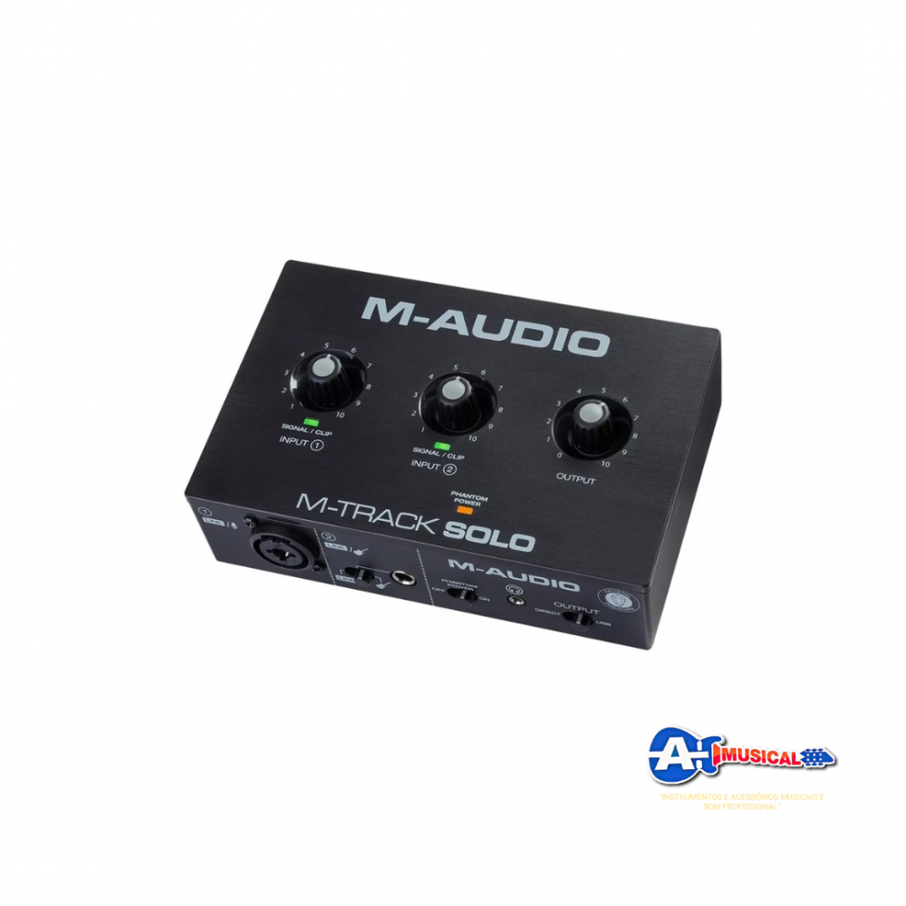 Placa de Audio Interface Gravação M-audio Solo