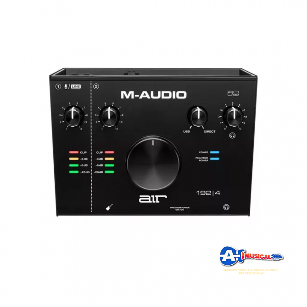 Placa de Audio Interface Gravação M-audio AIR 192/4
