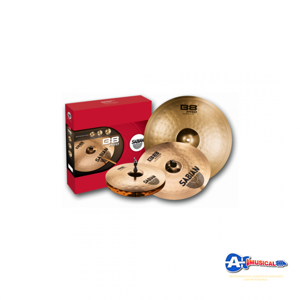 Set Pratos Kit Sabian B8 pro 4 pçs 